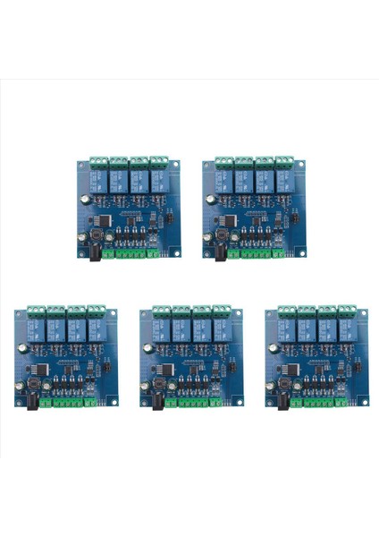 5x Modbus Rtu 4 Ch Röle Modülü Giriş 485 Ttl Uart Iletişim 4 Kanal Giriş 7-24V Röle Modülü (Yurt Dışından)