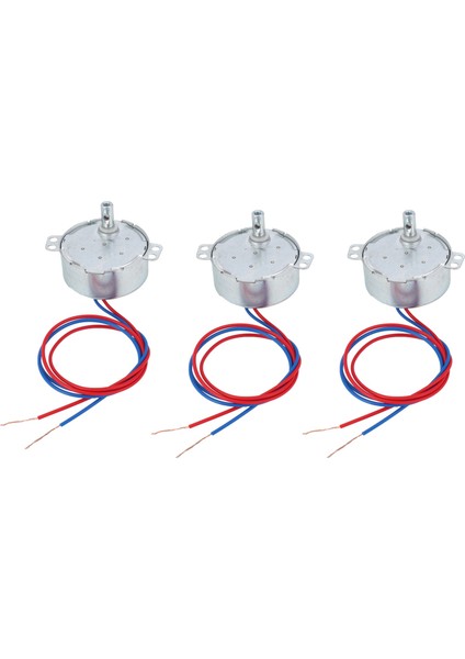 3x Ac 220V-240V 4W 3rpm Ccw/cw 20MM Kalınlık Ac Senkron Motor (Yurt Dışından)