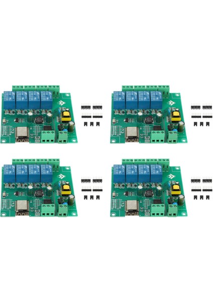 4x ESP8266 Kablosuz Wifi 4 Kanal Röle Modülü ESP-12F Arduino Ac/dc 5V/8-80V Güç Kaynağı Için Geliştirme Kartı (Yurt Dışından)