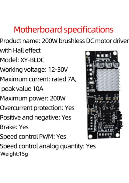 2x DC12-30V 200W Bldc Üç Faz Dc Fırçasız Motor Kontrolör Pwm Salonu Motor Kontrol Sürücü Kurulu (Yurt Dışından) indirimleri