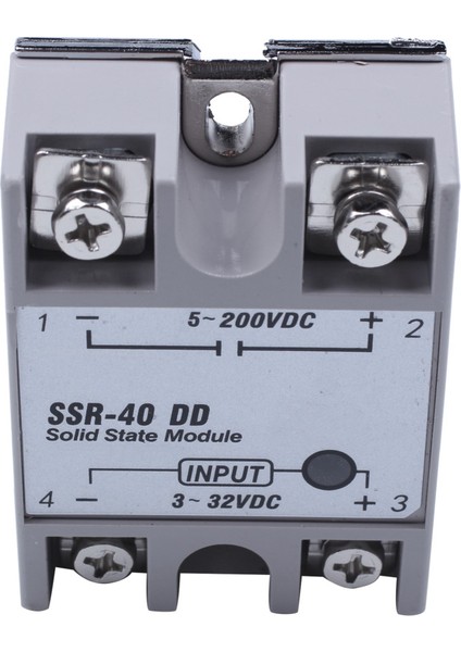 10X Tek Faz Katı Hal Rölesi Dc-Dc SSR-40DD 40A DC3-32V DC5-60V Beyaz+Gümüş (Yurt Dışından) indirimleri