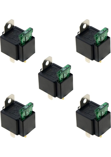 5x 4pin DC12V 30A Sigorta Teli ile Otomotiv Kaynaşmış Rölesi (Yurt Dışından)