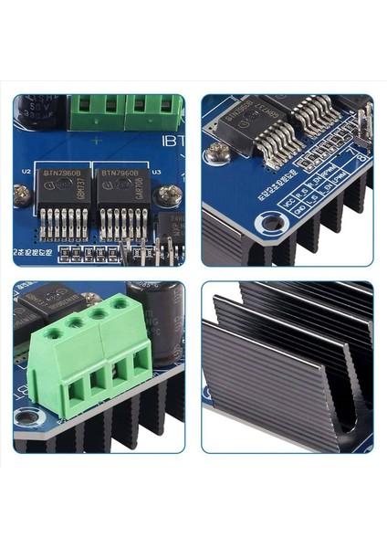 4pcs BTS7960 43A Güçlü Motor Sürücü Modülü Arduino Akım Sınırı Için Akıllı Araç Sürücü Modülü (Yurt Dışından)