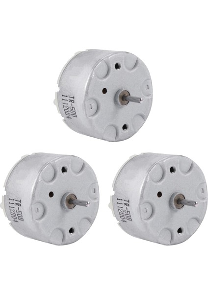 3x RF-500 TB-12560 Dc 1 5-12 V 2700 U / Dk Boşta Kalma Hızı 32 mm Çapı Motor Gümüş (Yurt Dışından)