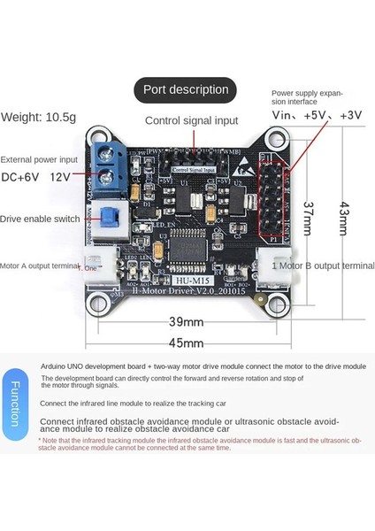 TB6612 Çift Kanallı Dc Motor Sürücü Modülü Motor Pozitif ve Negatif Sürücü Kontrolü Akıllı Araba Dıy Aksesuarları (Yurt Dışından) modelleri
