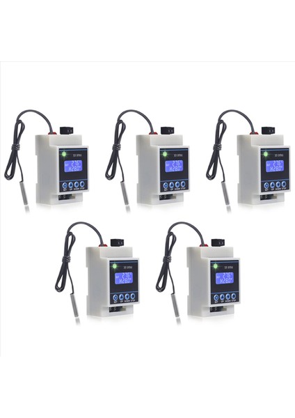 5x XY-DT01 Dijital Sıcaklık Denetleyicisi -40-110 ° C LCD Ekran ve Su Geçirmez Sensörlü (Yurt Dışından)