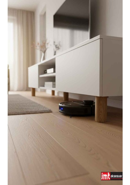 Kapsül Bohem 15 cm Açık Kubik Ceviz Mobilya Kanepe Sehpa Tv Ünitesi Koltuk ve Konsol Ayağı