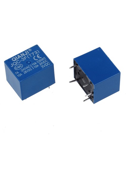 10 x Dc 3V 10A/125V Ac 10A/28V Dc 5 Pıns Spst Güç Rölesi Jqc-3f (Yurt Dışından) modelleri
