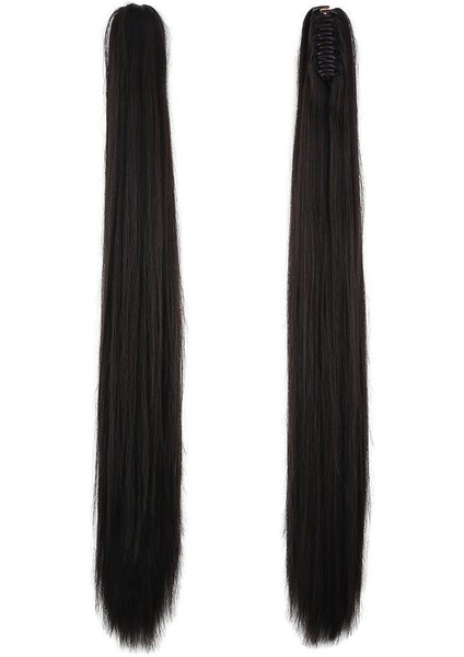 Tokalı Düz At Kuyruğu / Kahverengi modelleri