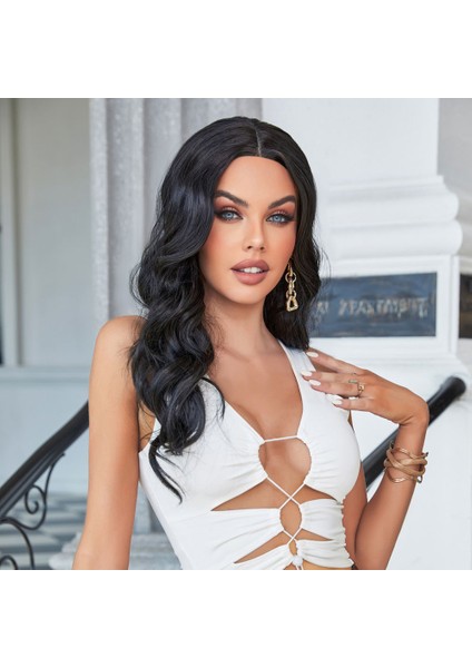 Siyah Su Dalgalı Uzun Boy Tül Peruk fiyatları