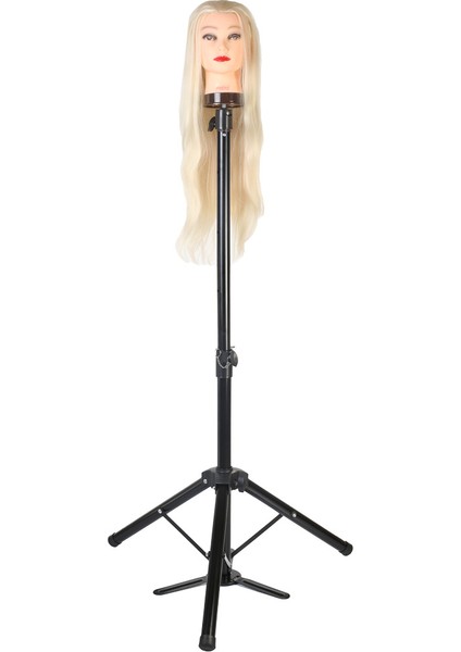 Kuaför Eğitim Mankeni Için Ayaklı Metal Tripod / Siyah + Taşıma Çantası fiyatları