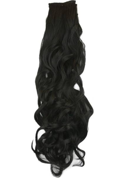 Fiber Sentetik Dalgalı 8 Parça Çıt Çıt / Siyah modelleri