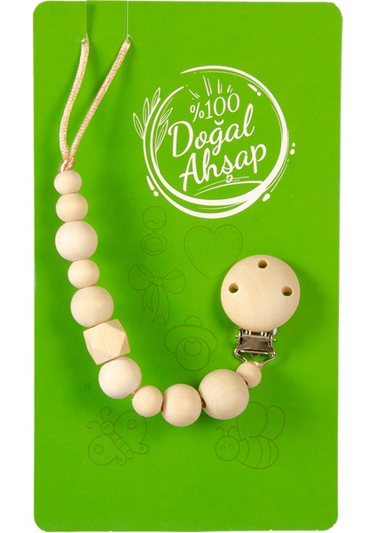 Doğal Ahşap Emzik Askısı fiyatları