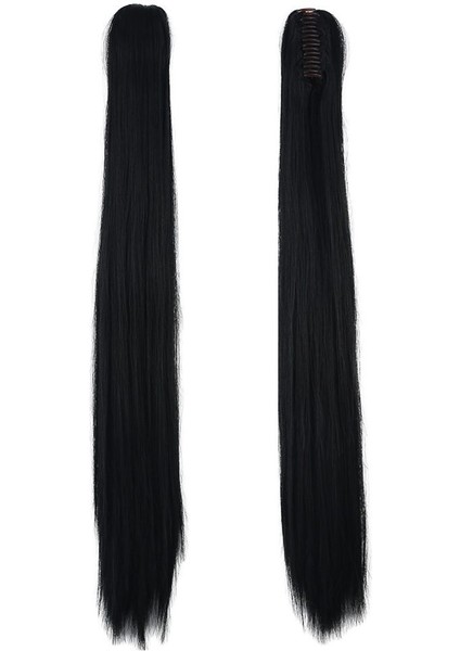 Tokalı Düz At Kuyruğu / Siyah modelleri