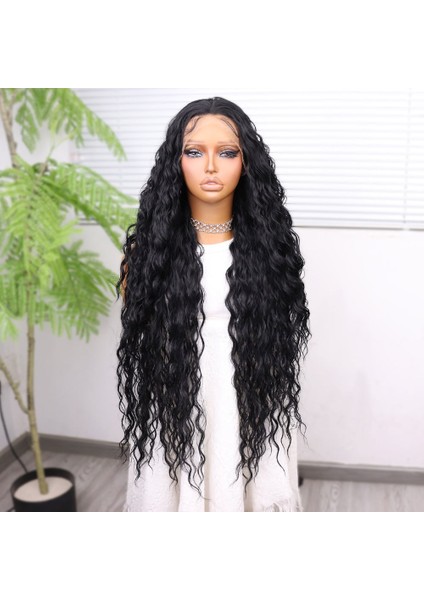 Siyah Fiber Sentetik Tül Peruk fiyatları