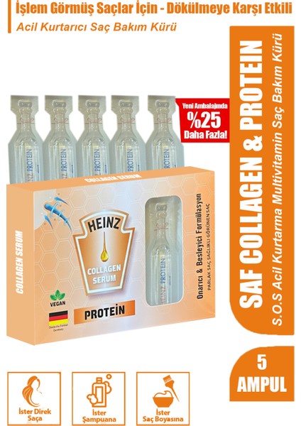 Yıpranmış Saçlar Için Şok Bakım & Saç Vitamini 5li Ampul