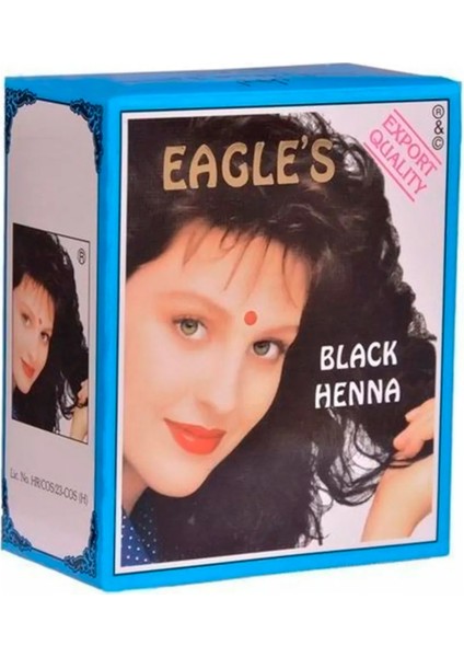 Eagle's Orijinal Hint Kınası Saç Boyası Siyah - Black Henna