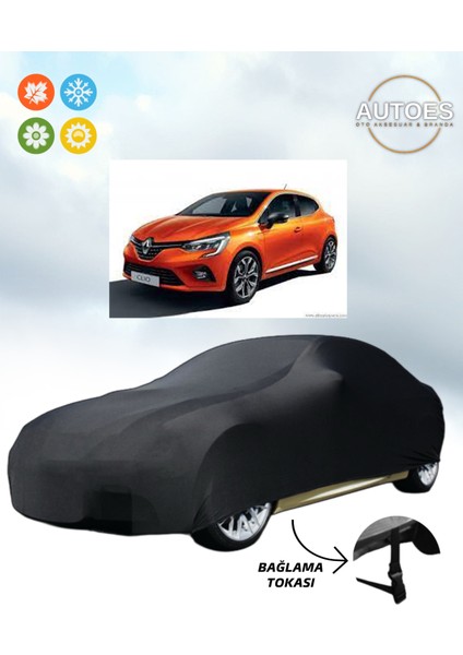 Renault Clio 5 Branda Lüx Kalite Araba Brandası,oto Branda Bağlantı Alt Bağlantı Tokalı Siyah