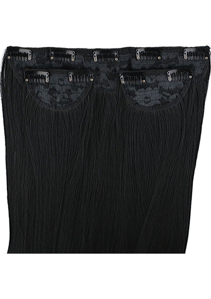 Fiber Sentetik Düz Yarım Ay + 2 Yan Çıt Çıt / Siyah fiyatları