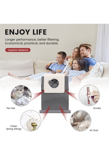 Sanyo Elektrikli Süpürge Aksesuarlarına Uygun 5 Adet Toz Torbası Bez Çanta SC-S280/Y120/33A/S280/A201 (Yurt Dışından) fırsatları