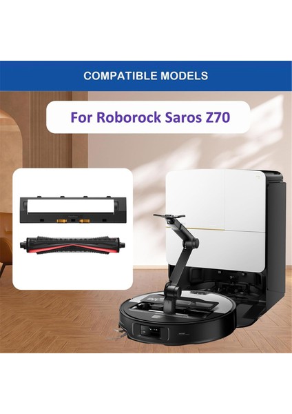 Roborock Saros Z70/SAROS Z70 Ultra / G30 Space Robot Süpürge Ataşmanları Için Ana Fırça Kapağı ve Ana Fırça (Yurt Dışından) indirimleri