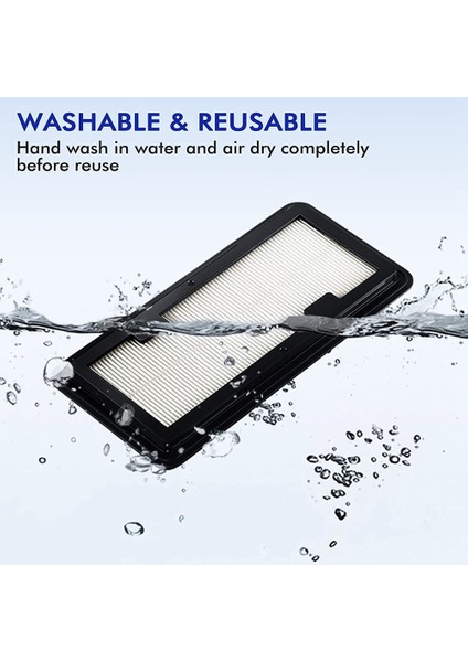 Samsung Jet Bot Aı+ ve Jet Bot+ Elektrikli Süpürgeler Için 2 Adet Yıkanabilir Yedek Hepa Filtreler, VR30T85513W/AA Robot Için Uygun (Yurt Dışından) fırsatları