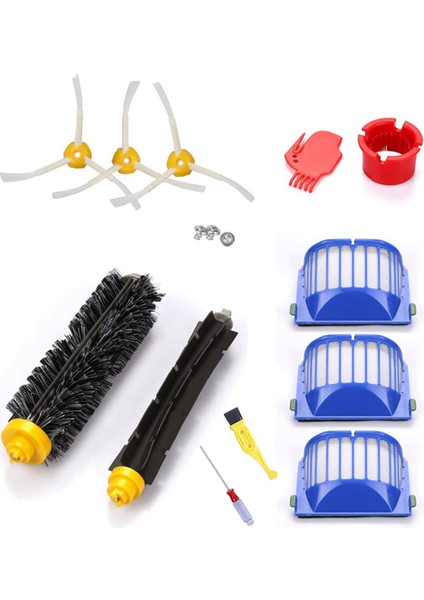 Irobot Roomba 600 Serisi Için Yedek Filtre 605 610 614 615 616 620 625 630 Temizleyici Elektrikli Çırpıcı Yan Fırça (Yurt Dışından)