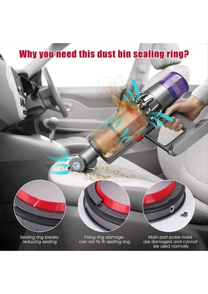 Yükseltilmiş Kutusu Sızdırmazlık Halkası Dyson V11 V15 Gen5 SV14 SV15 SV22 Elektrikli Süpürge Teneke Kutu Değiştirme T8 Tornavida (Yurt Dışından) indirimleri