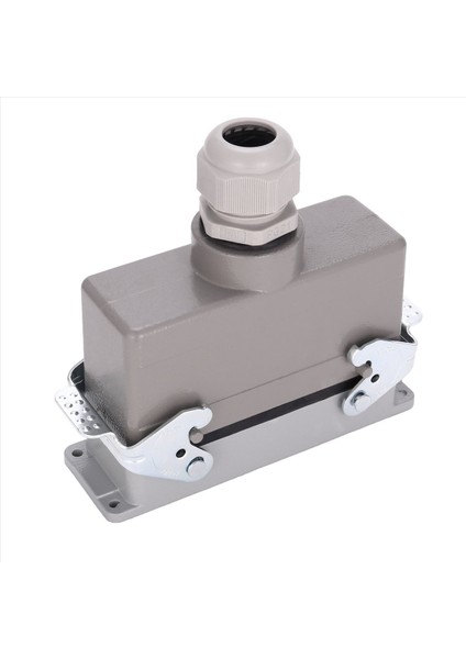 Dikdörtgen H24B-HE-024-1 Ağır Hizmet Konektörleri Güç 24 Pin Çekirdek Çizgisi 16A 500V Vidalı Ayaklar Havacılık Fiş Soketi 139X43X72MM (Yurt Dışından)