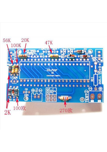 4x Voltmetre Dıy Kit Parçaları ICL7107 Metre Kafa Dijital Voltmetre (Yurt Dışından) fırsatları