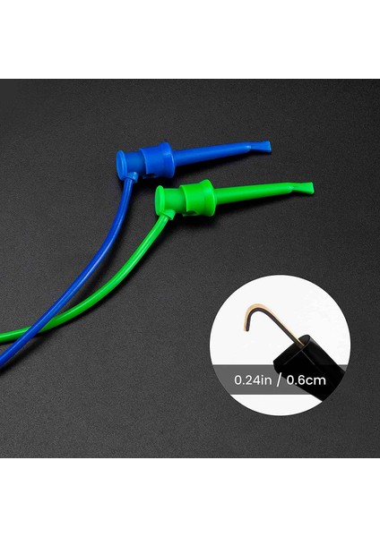 5pcs Test Kanca Tel Istiflenebilir Muz Fişine Mini Kapmak Multimetre Test Kurşun Seti Esnek Tel 600V/5V 39 Inç (Yurt Dışından) modelleri