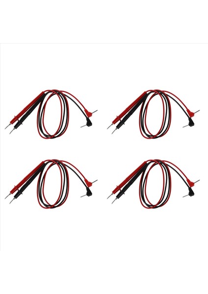 4x Multimetre Metre Evrensel Test Kuar Probu Kablo Kablosu 1000V 0 8m (Yurt Dışından)