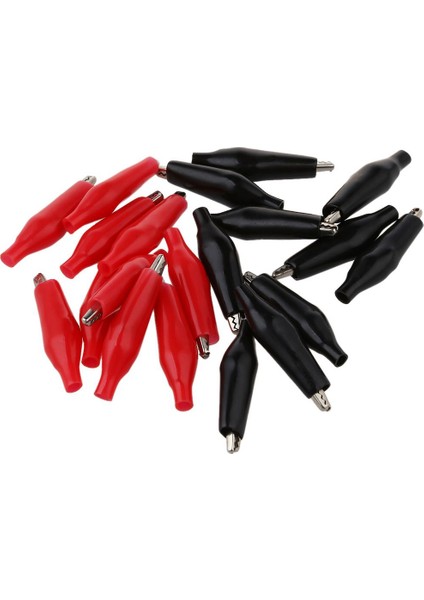 20 Pcs Siyah Kırmızı Yumuşak Plastik Kaplamalı Test Probu Timsah Test Klipsi ve 10 Pcs 2 0mm Lehim Fitil Çıkartma Desoldering (2set) (Yurt Dışından) fiyatları