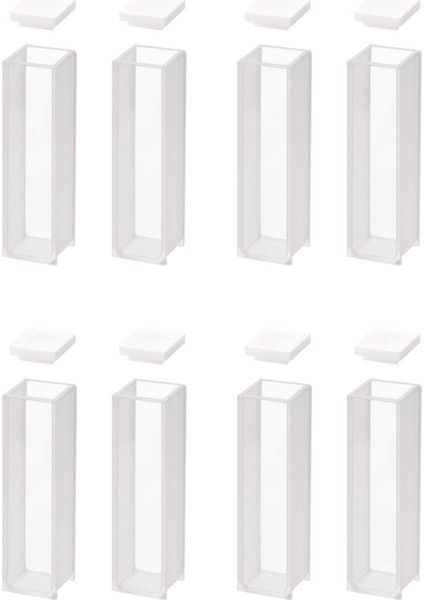 Kuvars Küvet Spektrofotometre Küvetler 10 mm Yol Uzunluğu 45MM Lik 3 5 ml Kapasite - 8 Adet (Yurt Dışından)