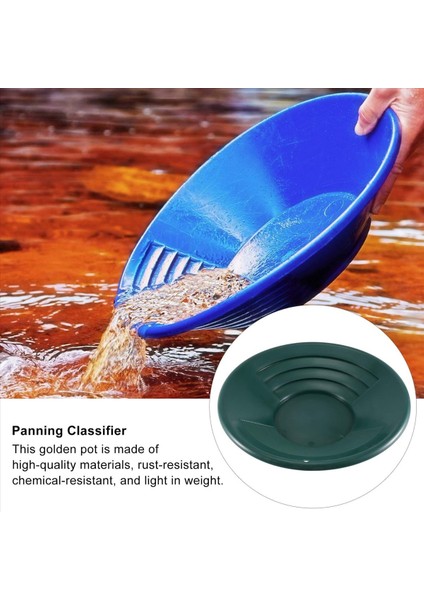 1pcs Plastik Altın Tan Havzası Nugget Madencilik Tavası Dredging Prospecting Nehir Aracı Yıkama Altın Panlama Ekipmanları Yeşil (Yurt Dışından) fırsatları