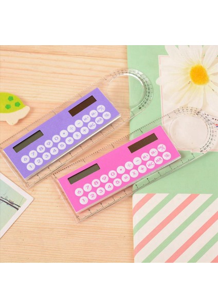 Cetvel Çok Fonksiyonlu Büyüteç Öğrenciler ve Kırtasiye Hesap Makinesi Için Uygun Olan Ultra Ince Mini Cetvel (Yurt Dışından) modelleri