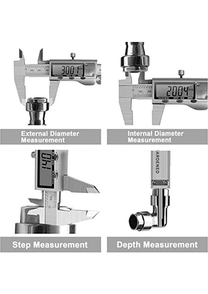 Dijital Kaliper Ölçüm Aracı Dijital Mikrometre Paslanmaz Çelik Veri Caliper Inç/mm Dönüşüm (6 INÇ/150 Mm) (Yurt Dışından) fiyatları