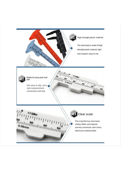 0-80MM Çift Ölçekli Plastik Veri Caliper Ölçüm Öğrenci Kaliperi Mini Ölçüm Aracı (Yurt Dışından) fırsatları