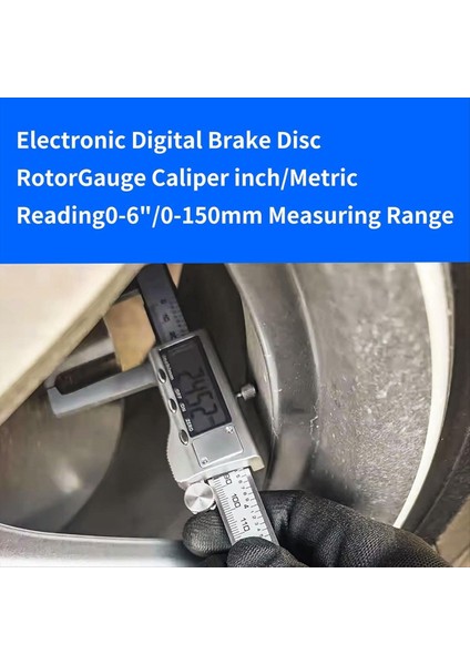 Disk Fren Rotor Mikrometresi Disk Fren-6 INÇ/150MM Için Dijital Kaliper Ölçüm Aracı Fren Ölçüm Aracı Wtıh Kaliper (Yurt Dışından) indirimleri