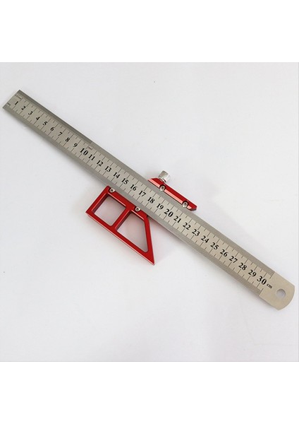 45/90 Derece Dik Açılı Çizgi Gösterge Carpenter Center Bulucu Marangozluk Alüminyum Merkezi Scribing Cetvel (Yurt Dışından) fırsatları