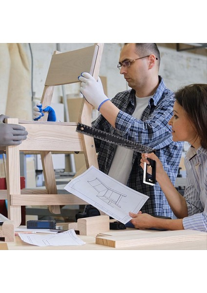 Çok Açılı Ölçüm Cetveli- Profesyonel Ölçüm Aracı Evrensel Kombinasyon Açısı 45/90 Derece (Yurt Dışından) fırsatları