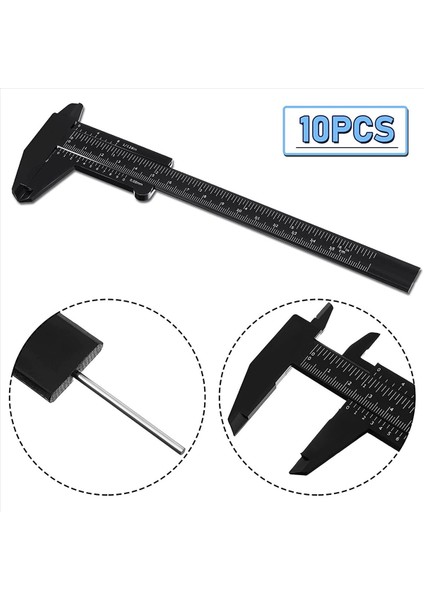 20 Adet 150 mm Mini Plastik Kaliper Vernier Kaliper Çift Ölçekli Sürgülü Gösterge Ölçüm Aracı Öğrenci Ofisi Için 5 Renk (Yurt Dışından) indirimleri