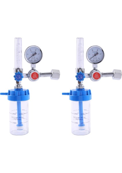 2x Oksijen Metre Yh YX11A Şamandıra Tipi Oksijen Inhalatör Metre Basıncı Indirgeyici Valf Basınç Regülatörü G5/8 (Yurt Dışından)