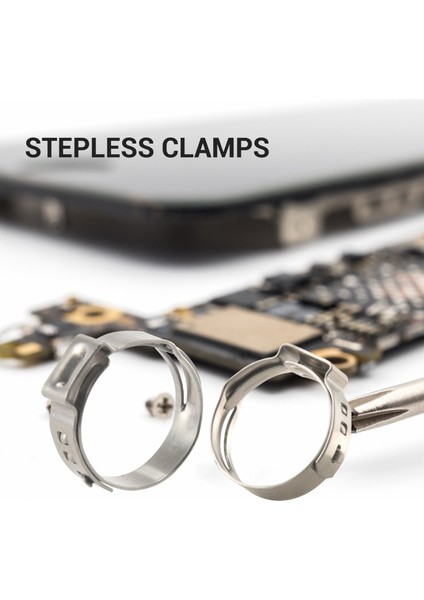 304 Paslanmaz Çelik Tek Kulak Çelik Olmayan Hortum Kelepçe Sınıflandırma Kiti 128 Parça (Yurt Dışından) fırsatları