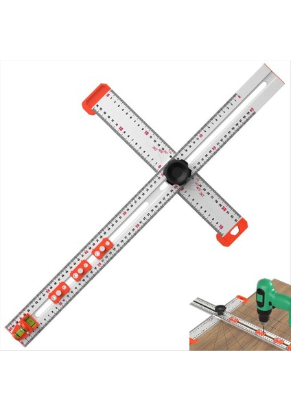 2&#39 Si Sondaj Konumlandırma Cetveli T Kare Cetvel Ahşap Cetvel Kabine Donanım Jig Aracı Çok Açılı Ölçüm Cetveli (Yurt Dışından) fiyatları