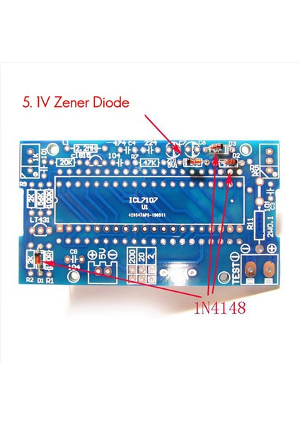 2x Voltmetre Dıy Kit Parçaları ICL7107 Metre Kafa Dijital Voltmetre (Yurt Dışından) indirimleri