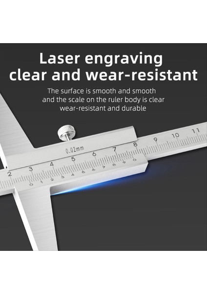 Derinlik Gauge Vernier Caliper Metal Kaliperler Ahşap Işleme Aletleri Kalibre Ölçüm Aracı Çelik Göstergeler Derinlik Ölçümü 300MM (Yurt Dışından) indirimleri