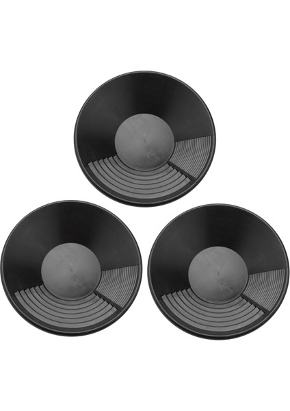 3x Siyah Plastik Altın Tan Havzası Nugget Madencilik Tarama Kum Altın Madencilik El Kitabı Yıkama Altın Panlama (Yurt Dışından)