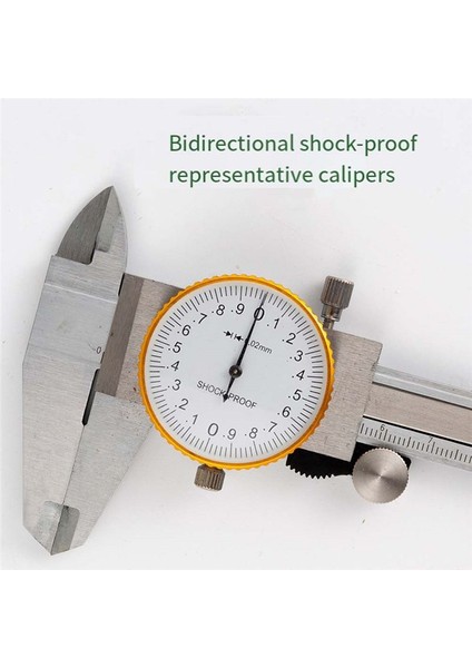 0 02MM Çift Yönlü Şok Geçirmez Kadran Kaliperler 150HEIGHT Çapı Ölçüm Vernier Kaliperler (Yurt Dışından) modelleri