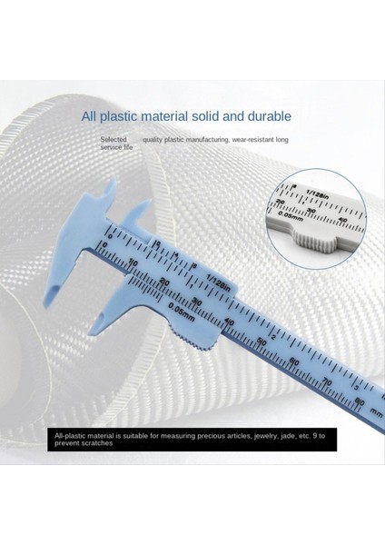 0-80MM Çift Ölçekli Plastik Veri Caliper Ölçüm Öğrenci Kaliperi Mini Ölçüm Aracı (Yurt Dışından) fiyatları